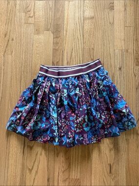 Greyson Tennis Skirt Floral with Teal Accents